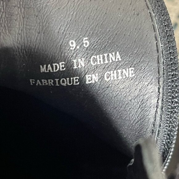 Jeffrey Campbell Women's Tracker Block-Heel Platform Booties Size 9.5 Leather - Picture 11 of 13